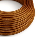 Textilkabel RL rund glänzend mit Glitzer 2x0.75mm / 3x0.75mm – Kupfer Glitzer, 2x0,75 mm²