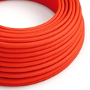 Cavo elettrico tessile rotondo lucido RF15 2x0.75mm / 3x0.75mm – Arancione fluo, 2x0,75 mm²