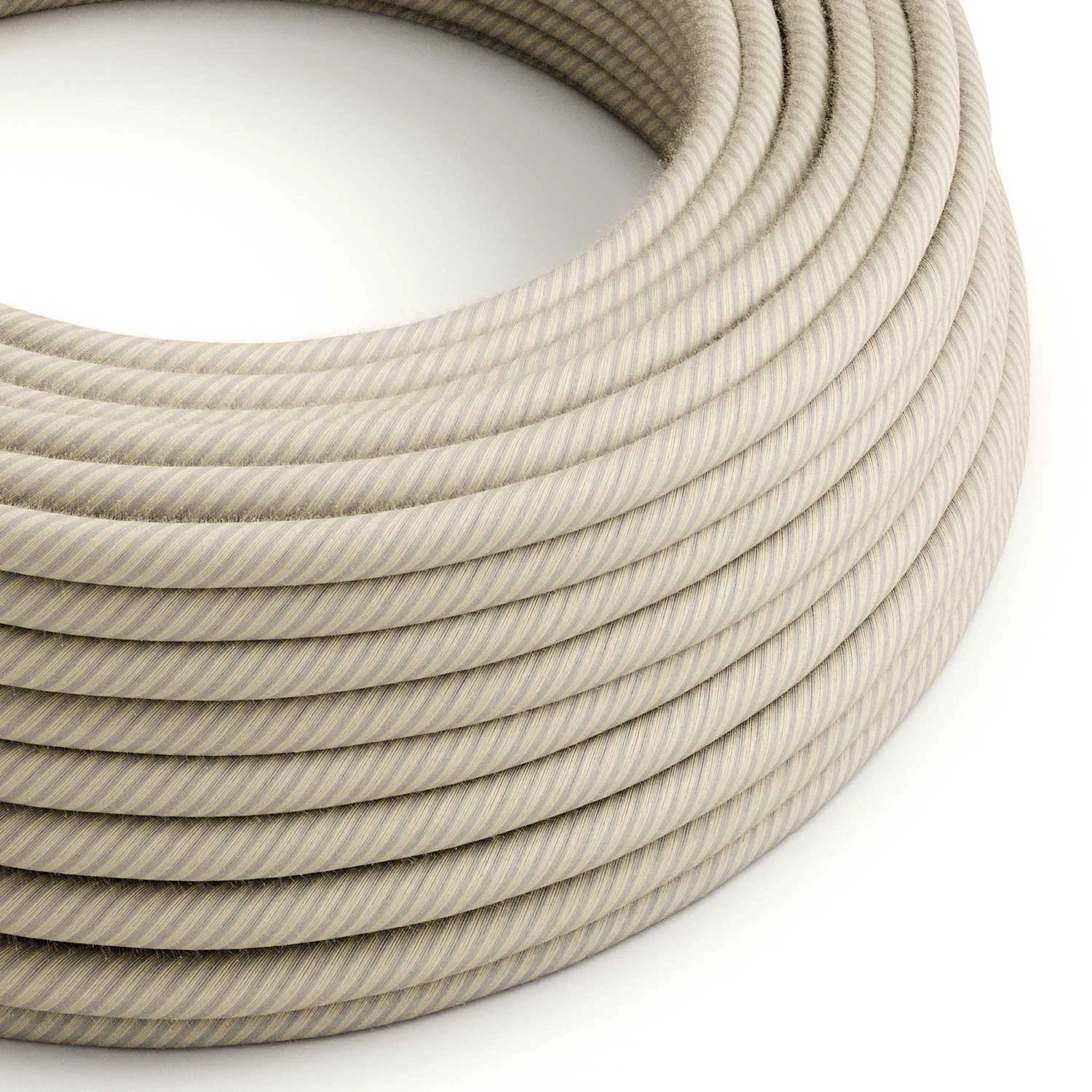 [XZ2ERD20] Textilkabel rund aus Baumwolle Vertigo ERD 2x0.75mm / 3x0.75mm (Baumwolle und Leinen Stroh Vertigo, 2x0,75 mm²)