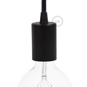Kit douille E27 cylindrique en métal – Conique, Noir
