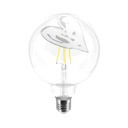 LED-Glühbirne Tattoo Pop Heart G125 4.5W 470lm E27 2700K dimmbar – Weiß