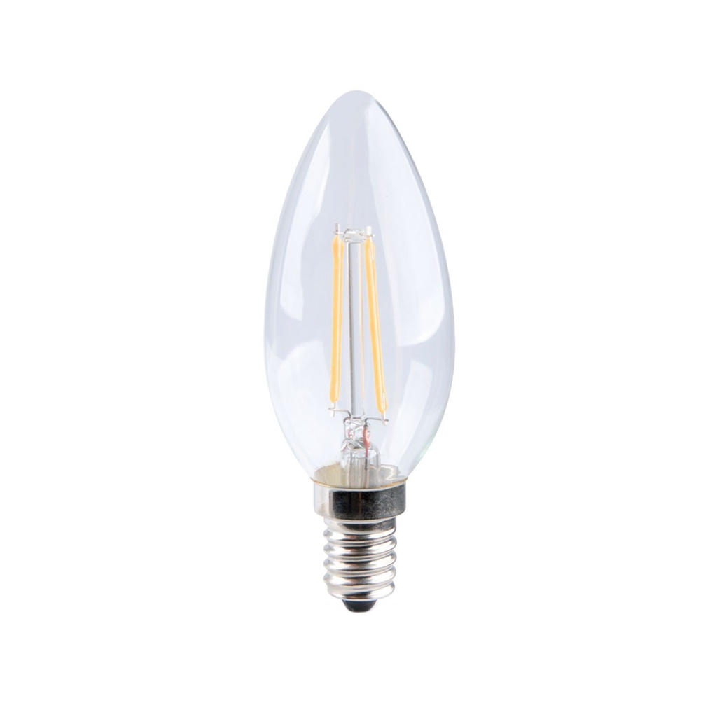 Lampadina LED Oliva trasparente 6W 806Lm E14 2700K
