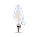 Lampadina LED Oliva trasparente 4.5W 470Lm E14 2700K