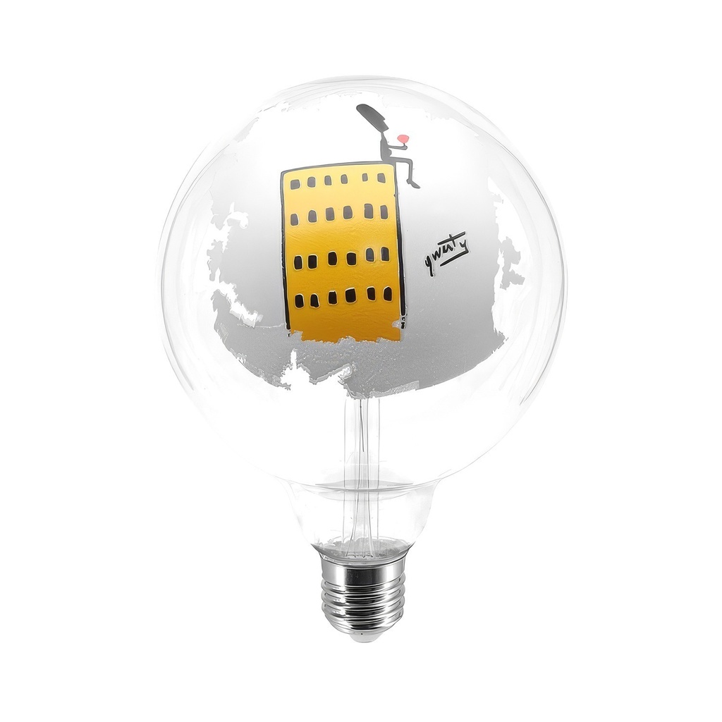 [FL-LEDTCIELO] LED bulb Tattoo Grattacielo G125 4.5W 470lm E27 2700K dimmable