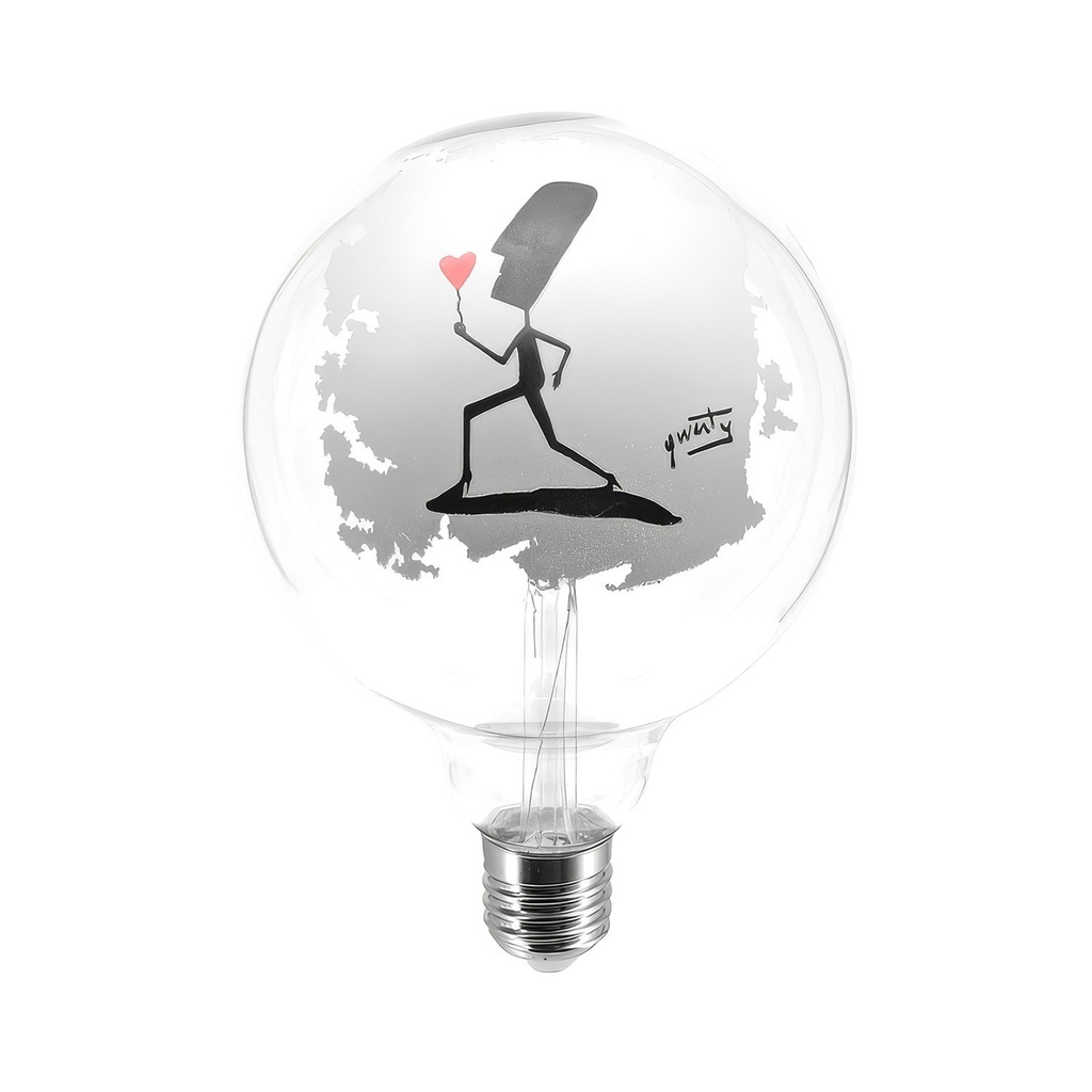 Ampoule LED Tattoo Flower G125 4.5W 470lm E27 2700K dimmable