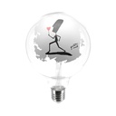 Ampoule LED Tattoo Flower G125 4.5W 470lm E27 2700K dimmable