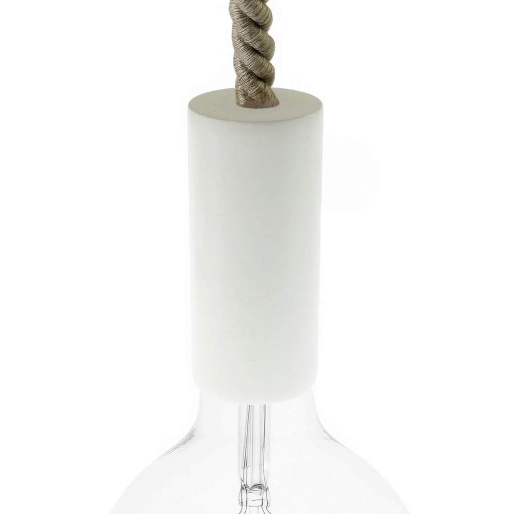 [KBL0216] Kit douille E27 en bois pour cordon XL (Blanc)