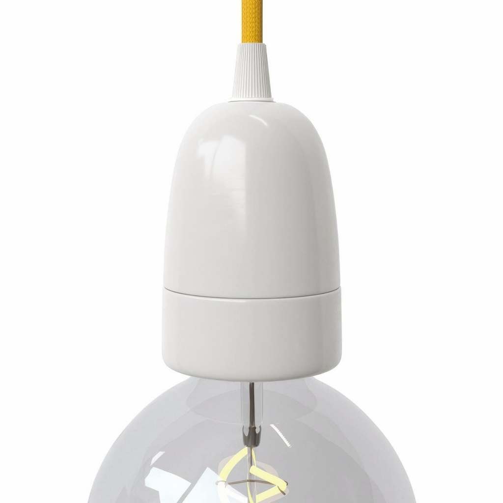 Porcelain E40 lamp holder kit – White
