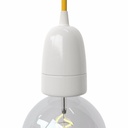 E40-Lampenfassungs-Kit aus Porzellan – Weiß