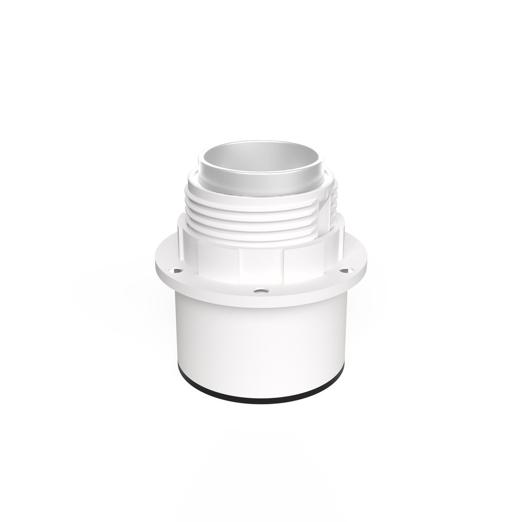 [IP44-E27-2-B] Douille E27 murale ou de plafond pour abat-jour - étanche IP44 (Blanc)