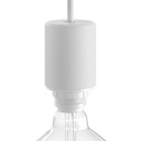 EIVA ELEGANT Außen-Lampenfassungs-Kit aus Silikon E27 IP65 für Lampenschirm – Modulair System – Weiß