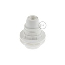 Double ferrule thermoplastic E14 lamp holder kit for lampshade – White