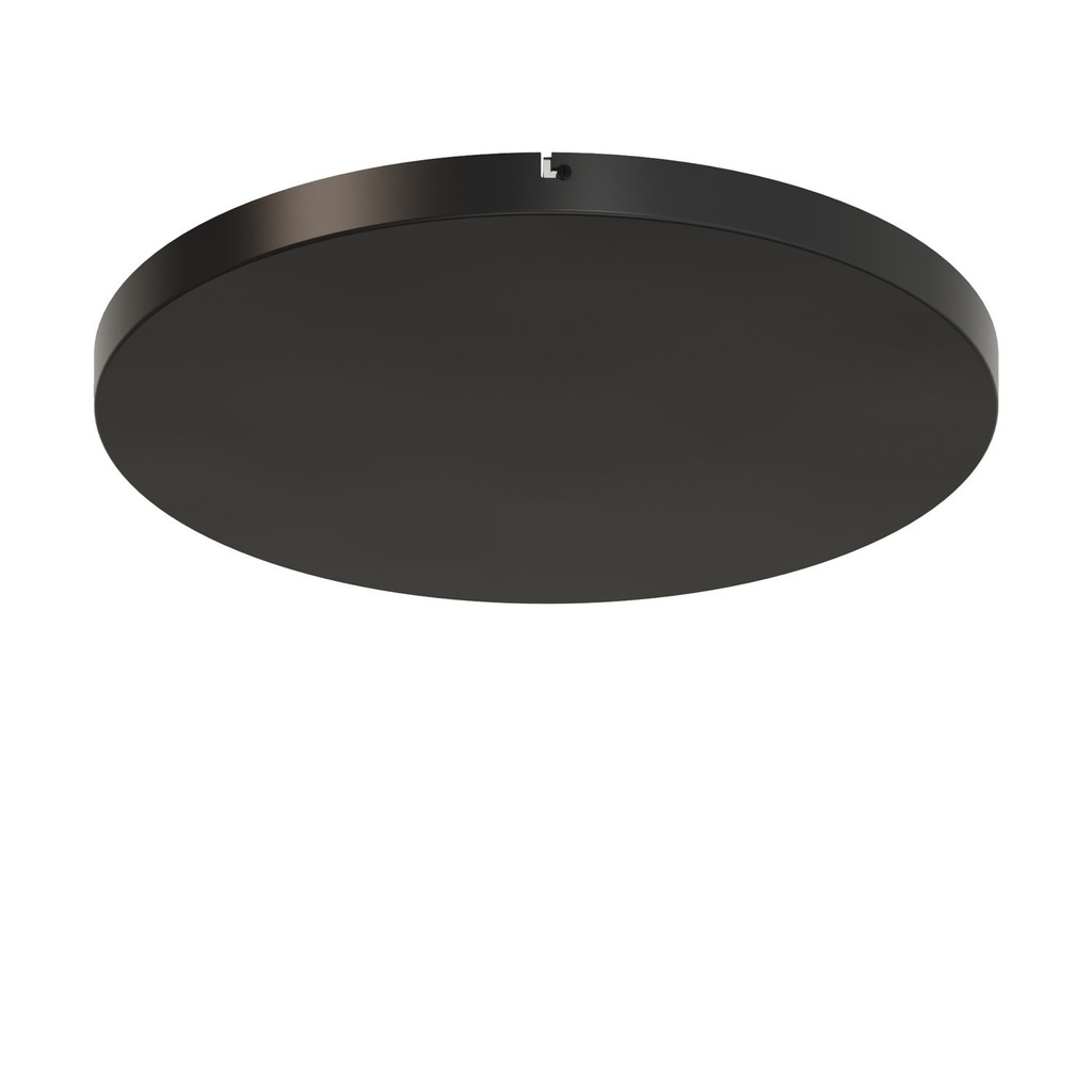 [KRA50SFVN] Round aluminium ceiling rose Ø 50 cm with mounting bracket and earth cable, drill-to-fit (Black)