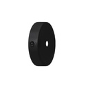 Mini metal cylindrical ceiling rose kit with switch – Black