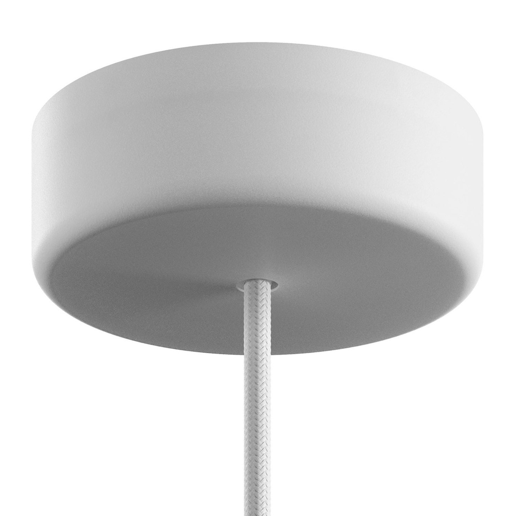 [KEIVAROSBI] EIVA Kit rosace cylindrique d’extérieur IP65 en silicone soft touch - Système Modulair (Blanc)