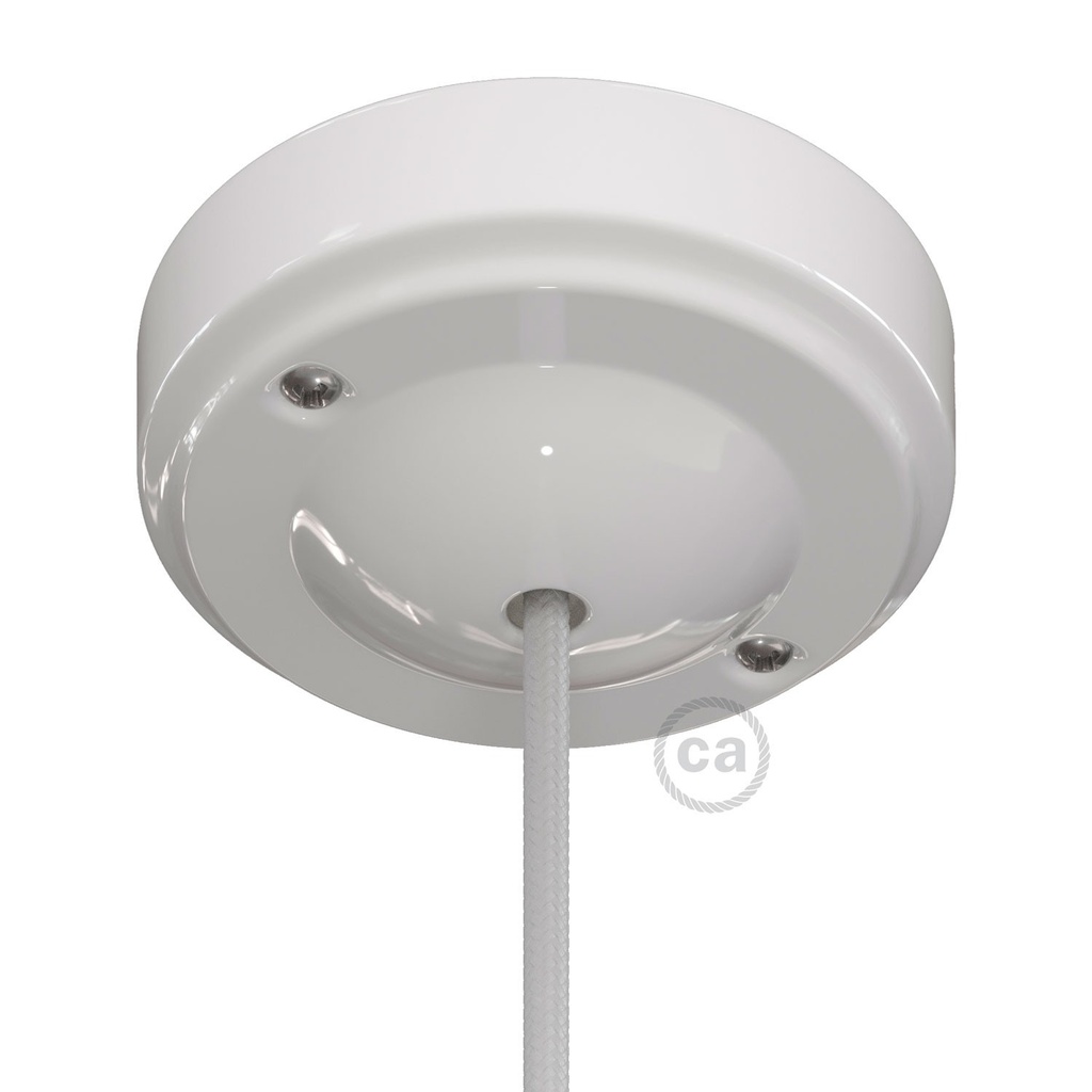 Porcelain "Minimal" ceiling rose kit – White