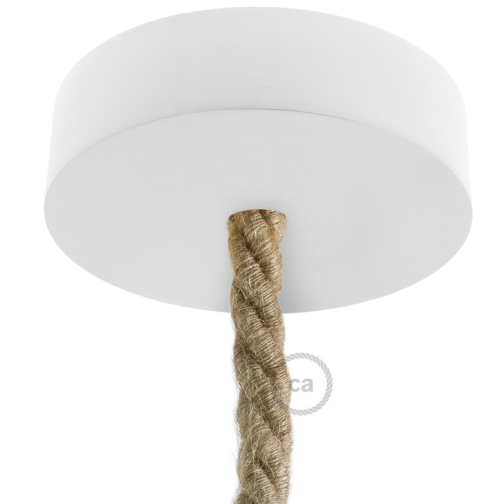 Kit rosone in legno per cordone XL – Bianco