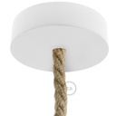 Kit rosace en bois pour cordon XL – Blanc