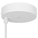Kit rosone cilindrico in metallo Ø 120 mm a 2 fori centrali e decentrati – Bianco opaco