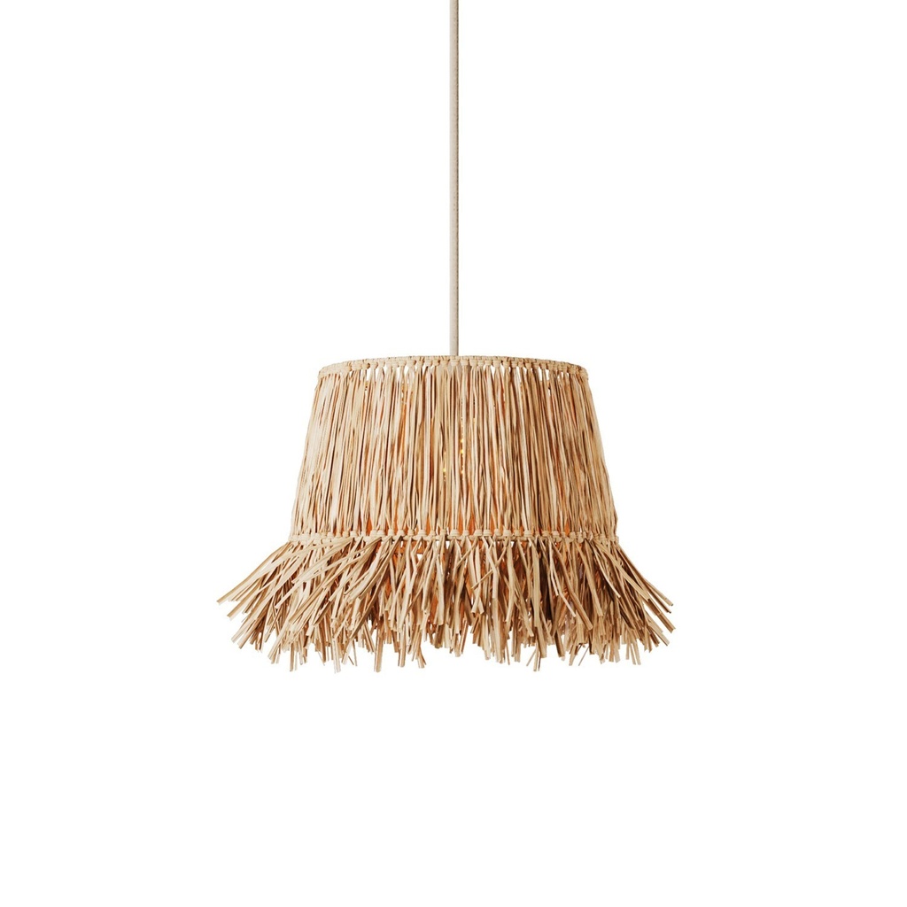 [PAN01-NAT] Lampenschirm aus Honolulu-Raffia