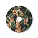 Paralume mini piatto Ellepì con animali della giungla 'Wildlife Whispers', diametro 24 cm - Made in Italy – Giraffe