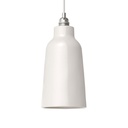 Ceramic Bottle lampshade, Materia collection – Glossy white
