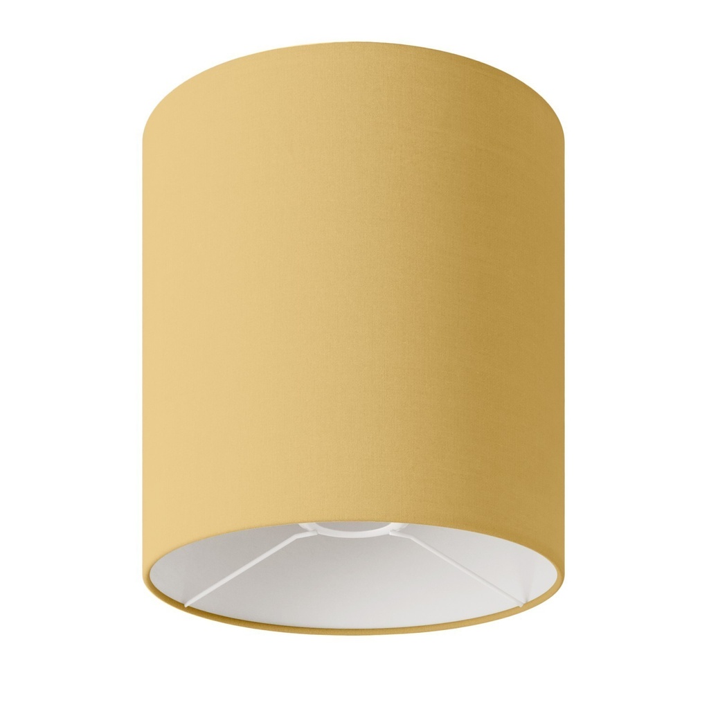 [FPN-PARCIE272223ARORO] Lampenschirm Cilindro M aus Stoff mit E27-Fassung – Made in Italy (Arenal Gold)