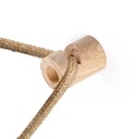 Decentratore, gancio a V a soffitto o parete in legno per cavo tessile – Neutro