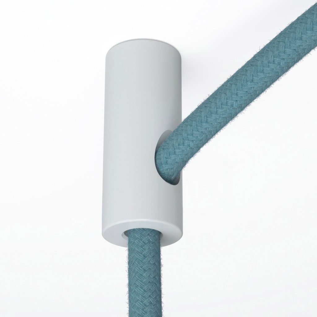 [DCS01BIA] Decentraliser, ceiling hook for fabric cable with stop (White)
