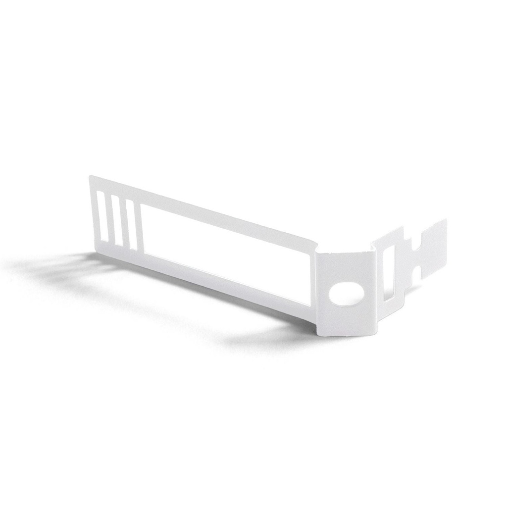 Clip fixe-câble en métal pour câbles de 24mm de diamètre – Blanc