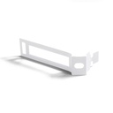 Metal cable tie clip for 30mm diameter rope cable – White