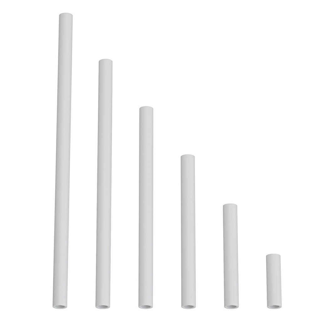 [EXT05VB] Tubo di estensione in metallo per lampade a sospensione o da tavolo (Bianco, 5 cm)