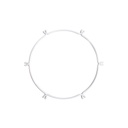 Cage Cerchio - Struttura per lampadari – Bianco, Ø 40 cm