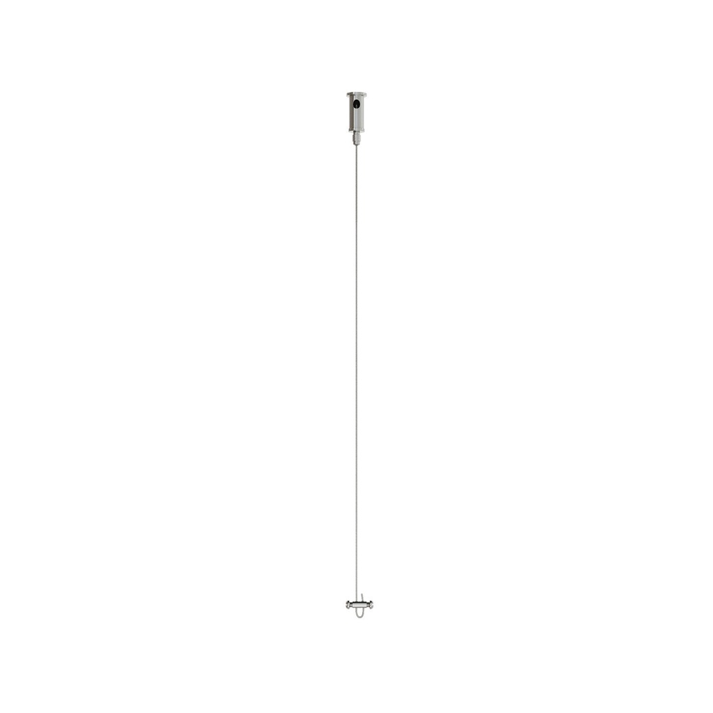 [KIT-TIRANTE-TENDITORE] Kit de suspension indépendante : tendeur de plafond, câble en acier de 3 m et bloc-câble