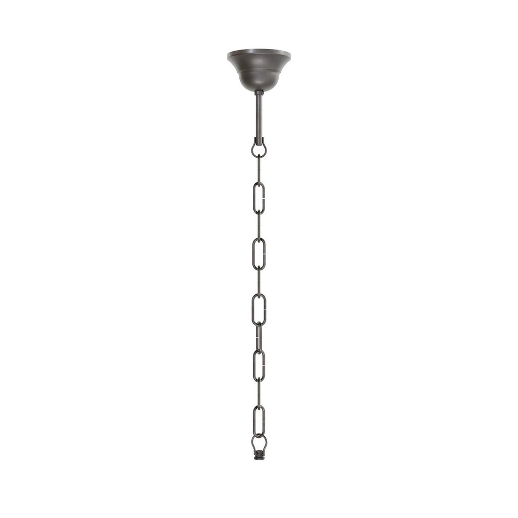 [AVS0876-CP] Kit completo sospensione vintage: rosone in ferro e catena genovese - 50 cm