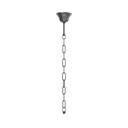 Kit de suspension vintage complet : rosace en fer et chaîne génoise - 50 cm