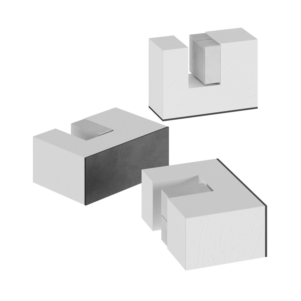 [KPLBL02] Wooden feet kit for table lamp support (White)