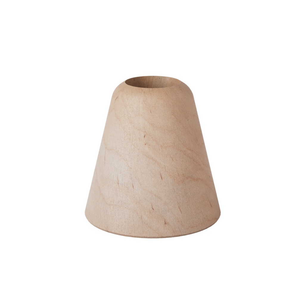 [CONO] Base de lampe de table en bois - Cône