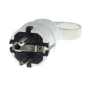 Schuko-Komfort-Stecker mit Ring 16A 250V – Weiß