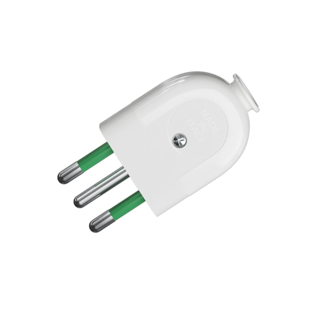 Fiche 2P+T 10A avec terre - IMQ – blanc