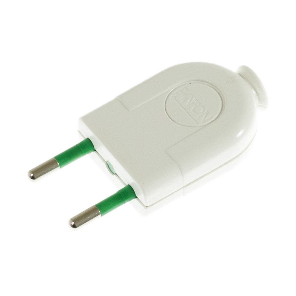 Spina 2 poli 10A (piccola) - IMQ - Made in Italy – Bianco