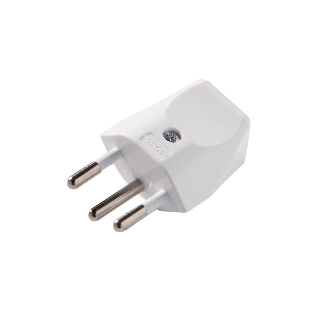 Spina svizzera 2 poli con terra 10A – Bianco