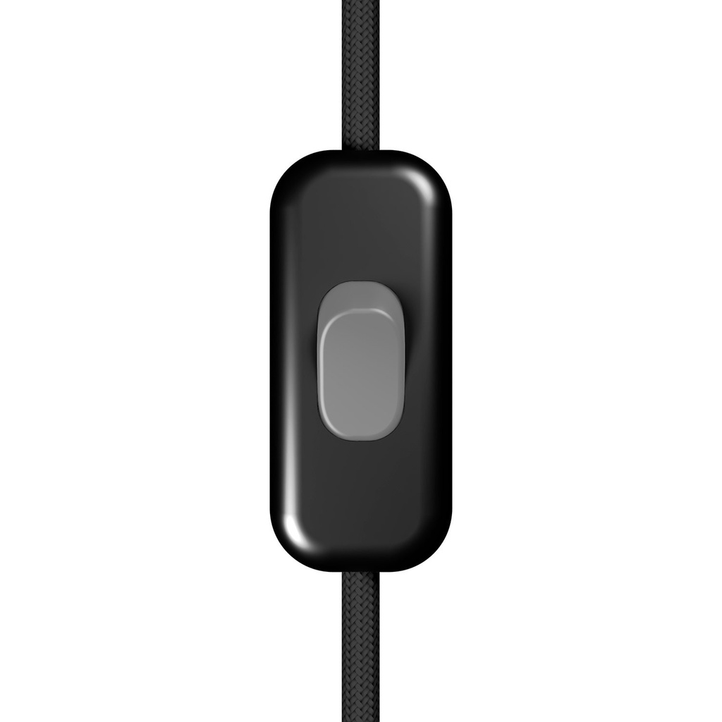 Interrupteur unipolaire sur câble Creative Switch noir – Titane