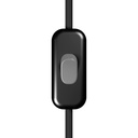 Interrupteur unipolaire sur câble Creative Switch noir – Titane