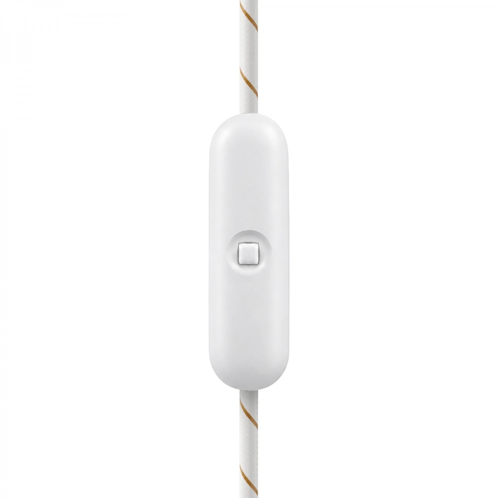 Dimmer universale per lampade da tavolo con pulsante, Design by Achille Castiglioni – Bianco