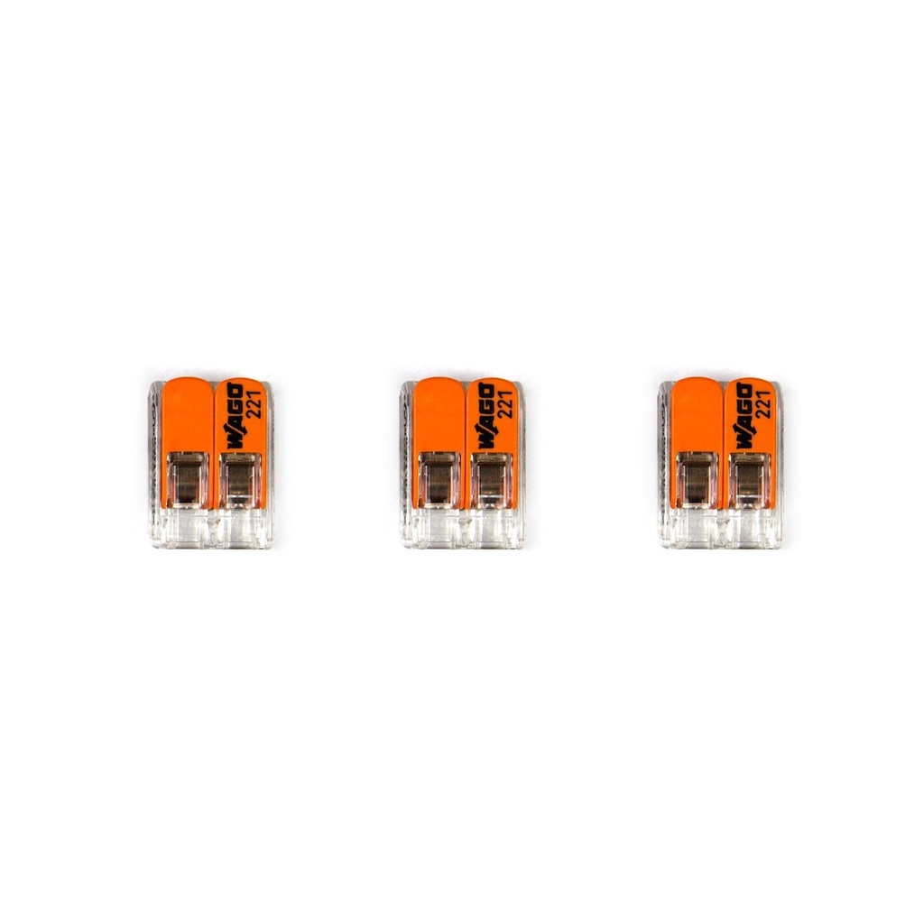 [KMOR201] Kit de connexion WAGO compatible avec câble 2x pour rosace à 1 trou
