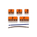 Kit di collegamento WAGO compatibile con cavo 2x per rosone a 5 fori