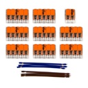 Kit di collegamento WAGO compatibile con cavo 2x per rosone a 12 fori
