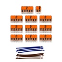 Kit de connexion WAGO compatible avec câble 2x pour rosace à 15 trous