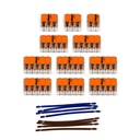 Kit di collegamento WAGO compatibile con cavo 2x per rosone a 14 fori